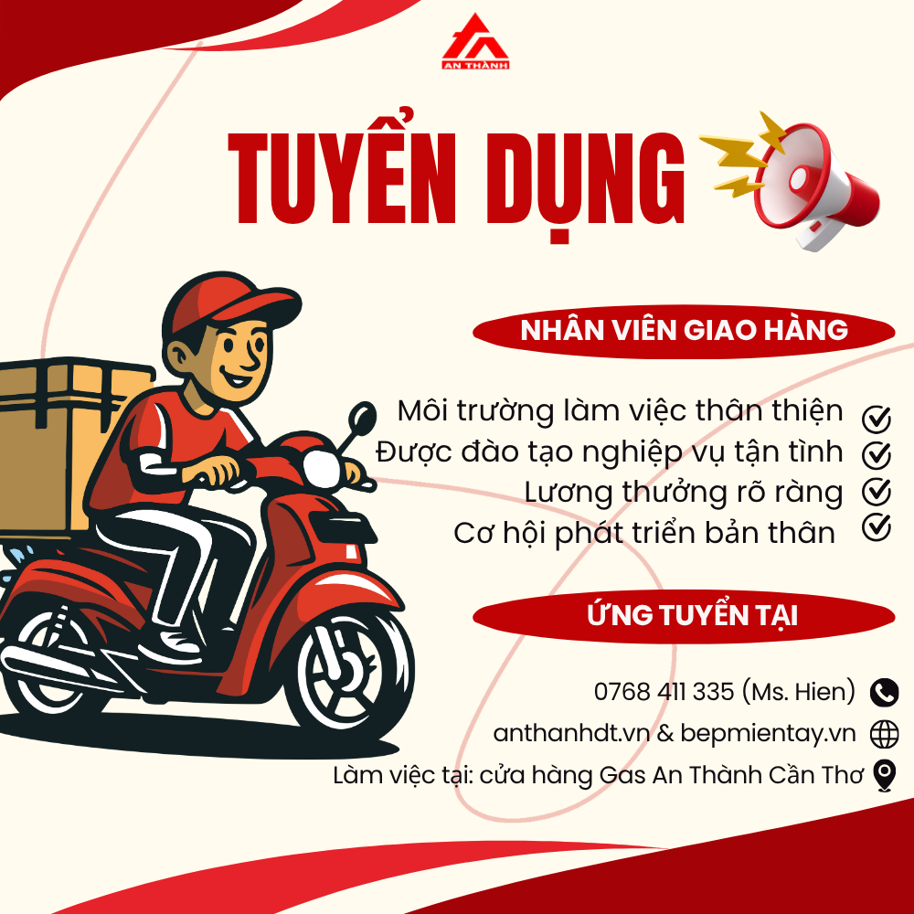 Gas An Thành Cần Thơ Tuyển Dụng Nhân Viên Giao Hàng
